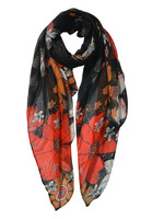 Clayre & Eef Écharpe 85*180 cm noir JZSC0593Z