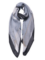 Clayre & Eef Écharpe 85*180 cm noir JZSC0595Z