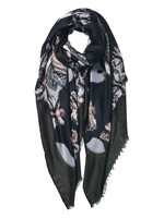 Clayre & Eef Écharpe 85*180 cm vert JZSC0597GR