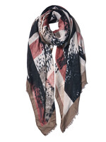 Clayre & Eef Écharpe 85*180 cm beige JZSC0598BE