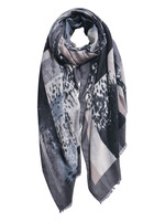 Clayre & Eef Écharpe 85*180 cm gris JZSC0598G