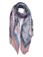 Clayre & Eef Écharpe 85*180 cm rose JZSC0598P