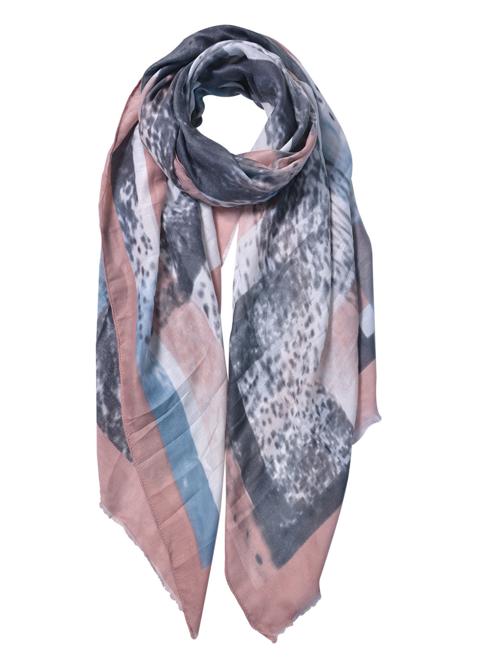 Clayre & Eef Écharpe 85*180 cm rose JZSC0598P