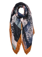 Clayre & Eef Écharpe 85*180 cm jaune JZSC0598Y