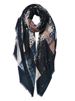 Clayre & Eef Sjaal 85*180 cm zwart JZSC0598Z