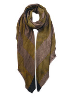 Clayre & Eef Sjaal 85*180 cm groen JZSC0600GR