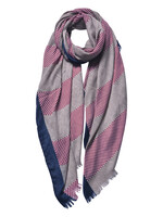 Clayre & Eef Écharpe 85*180 cm rouge JZSC0600P