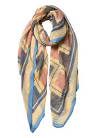 Clayre & Eef Écharpe 85*180 cm beige JZSC0602P