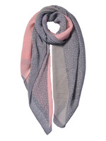 Clayre & Eef Écharpe 85*180 cm gris JZSC0603G