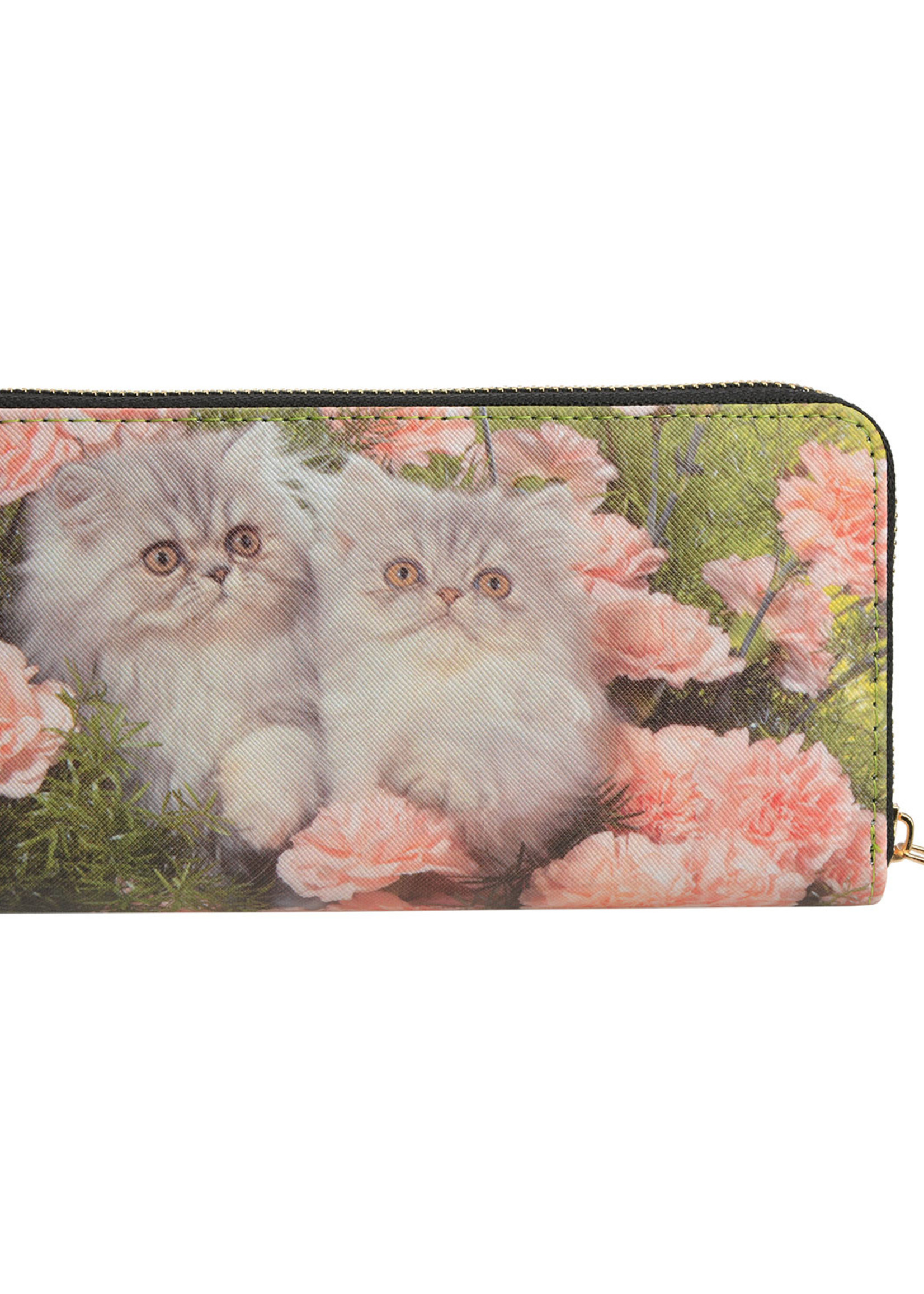 Clayre & Eef Portemonnee 10*19 cm meerkleurig JZWA0098