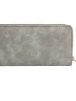 Clayre & Eef Portemonnee 19*10 cm grijs JZWA0111