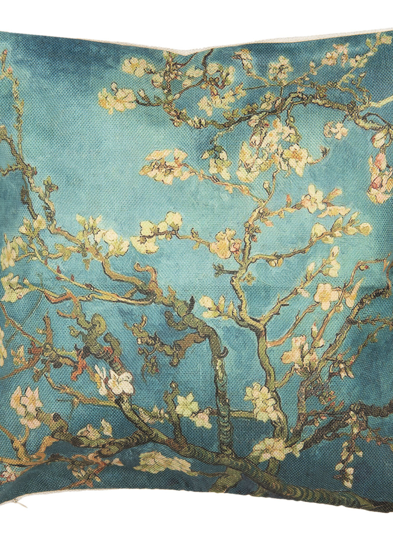 Clayre & Eef Housse de coussin branches avec fleur 43*43 cm KT021.195