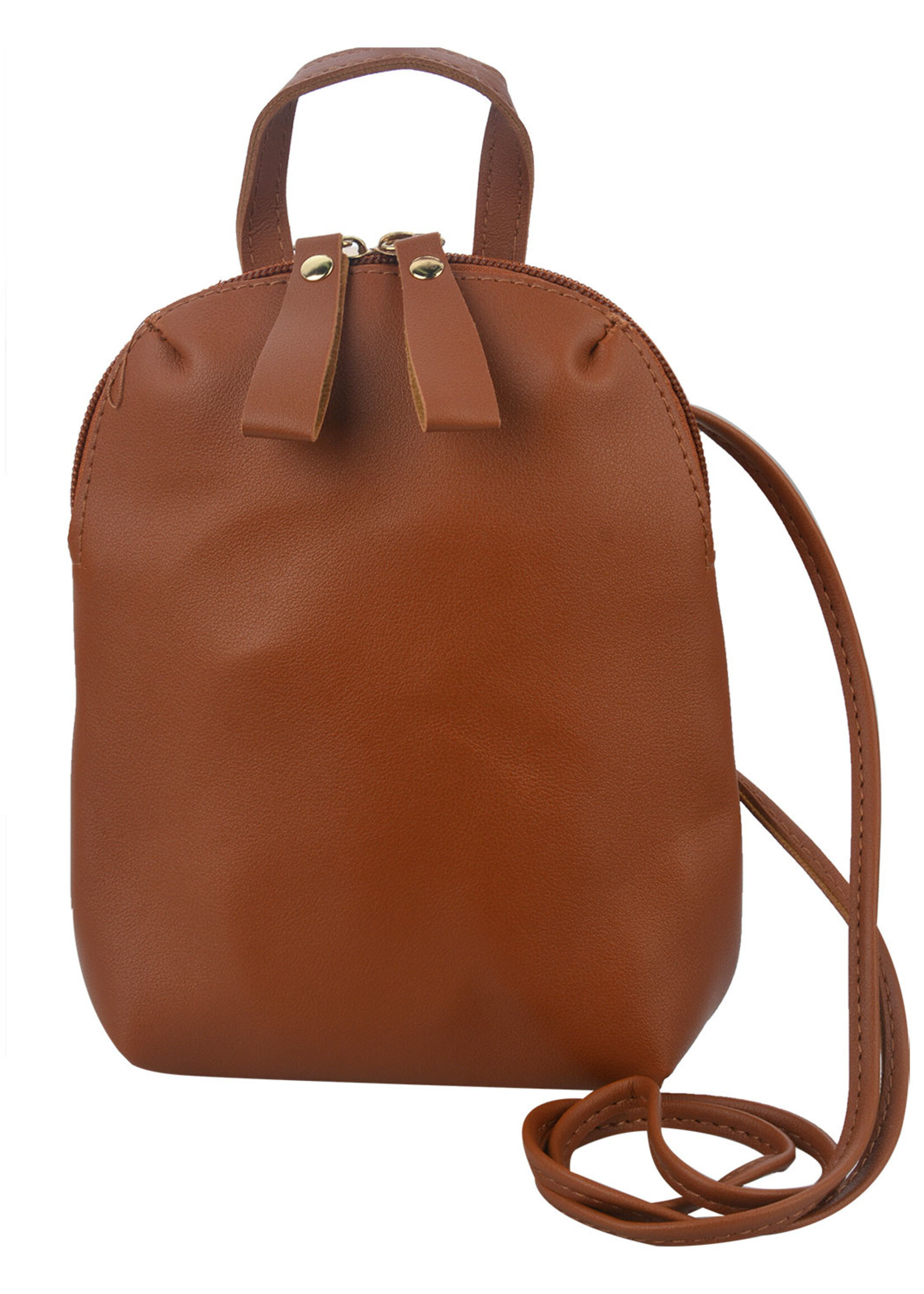 Clayre & Eef Tas 16*20 cm bruin MLBAG0401CH