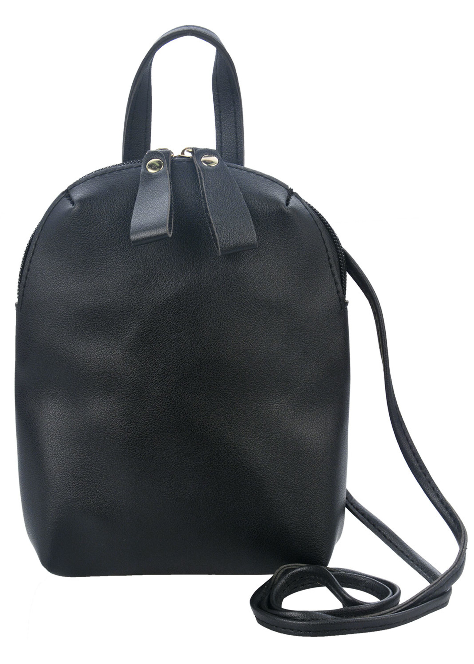 Clayre & Eef Tas 16*20 cm zwart MLBAG0401Z
