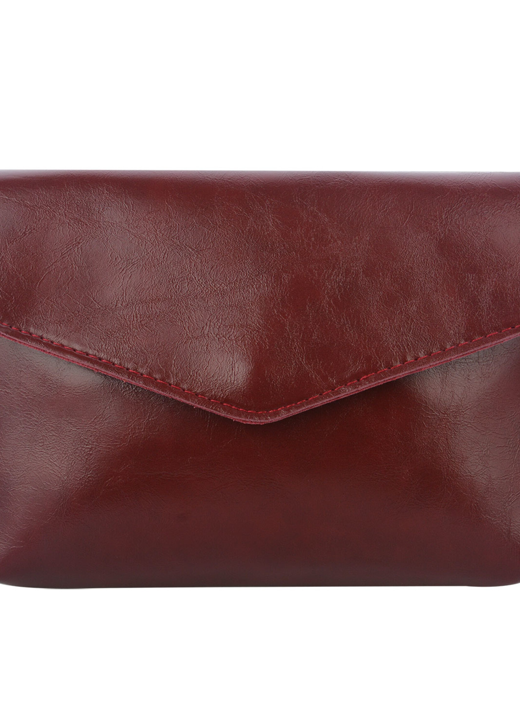 Clayre & Eef Tas 19*14 cm bordeaux MLBAG0402BU