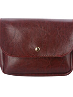 Clayre & Eef Tas 17*14 cm bordeaux MLBAG0403BU