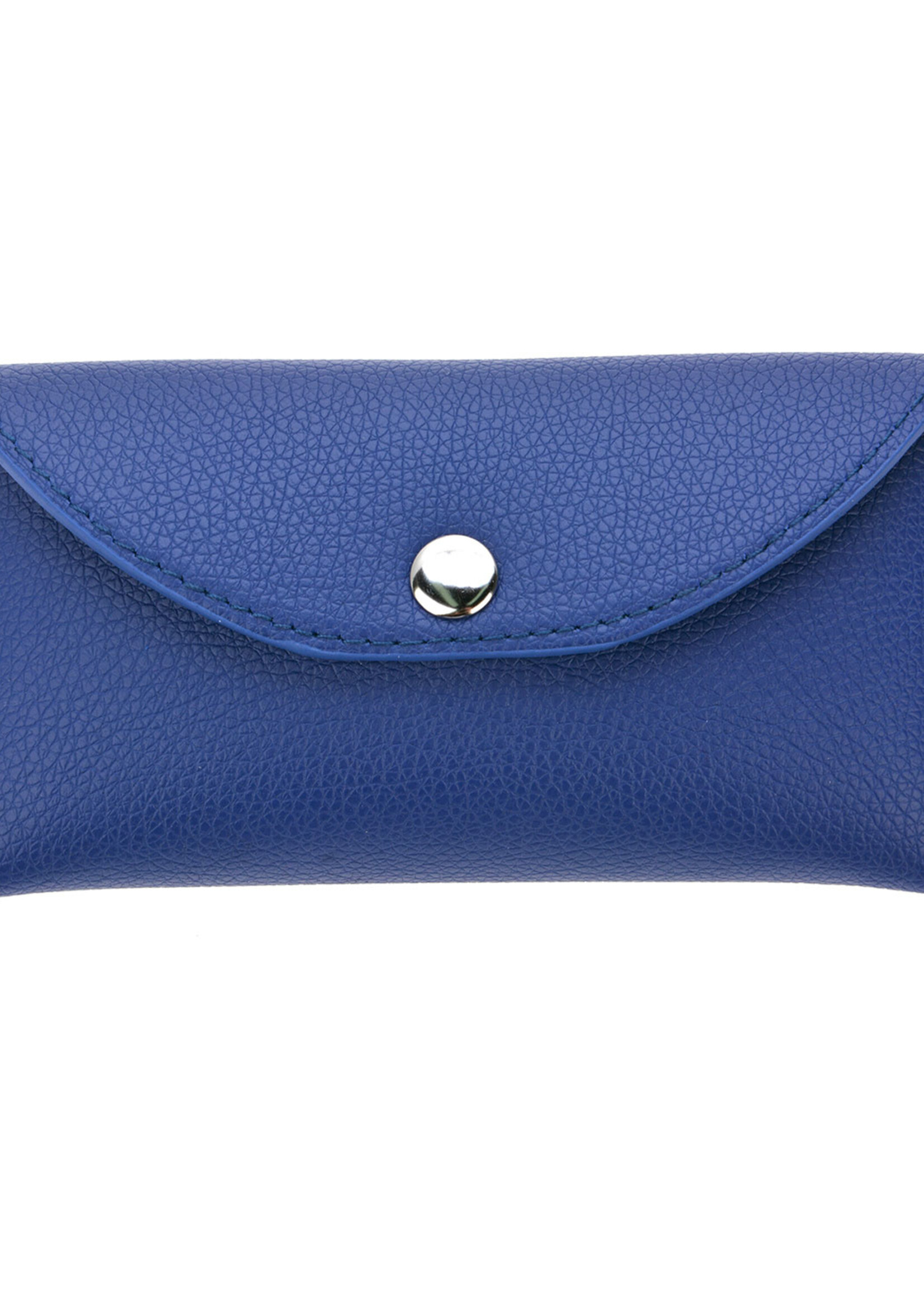 Clayre & Eef Brillenetui 16*7 cm blauw MLGB0006BL