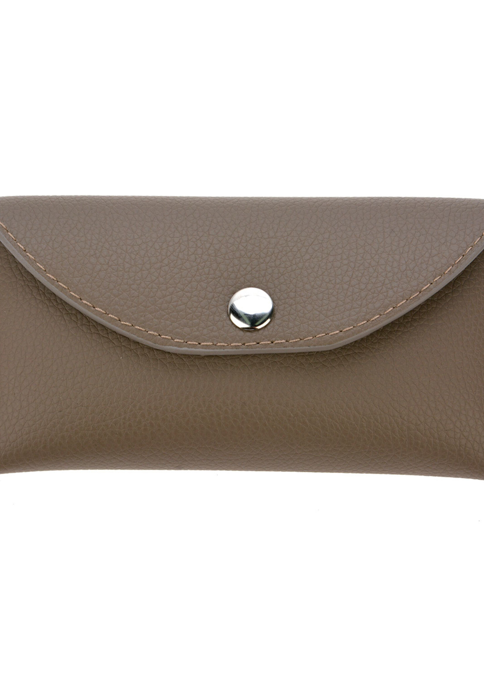 Clayre & Eef Brillenetui 16*7 cm kaki MLGB0006KH