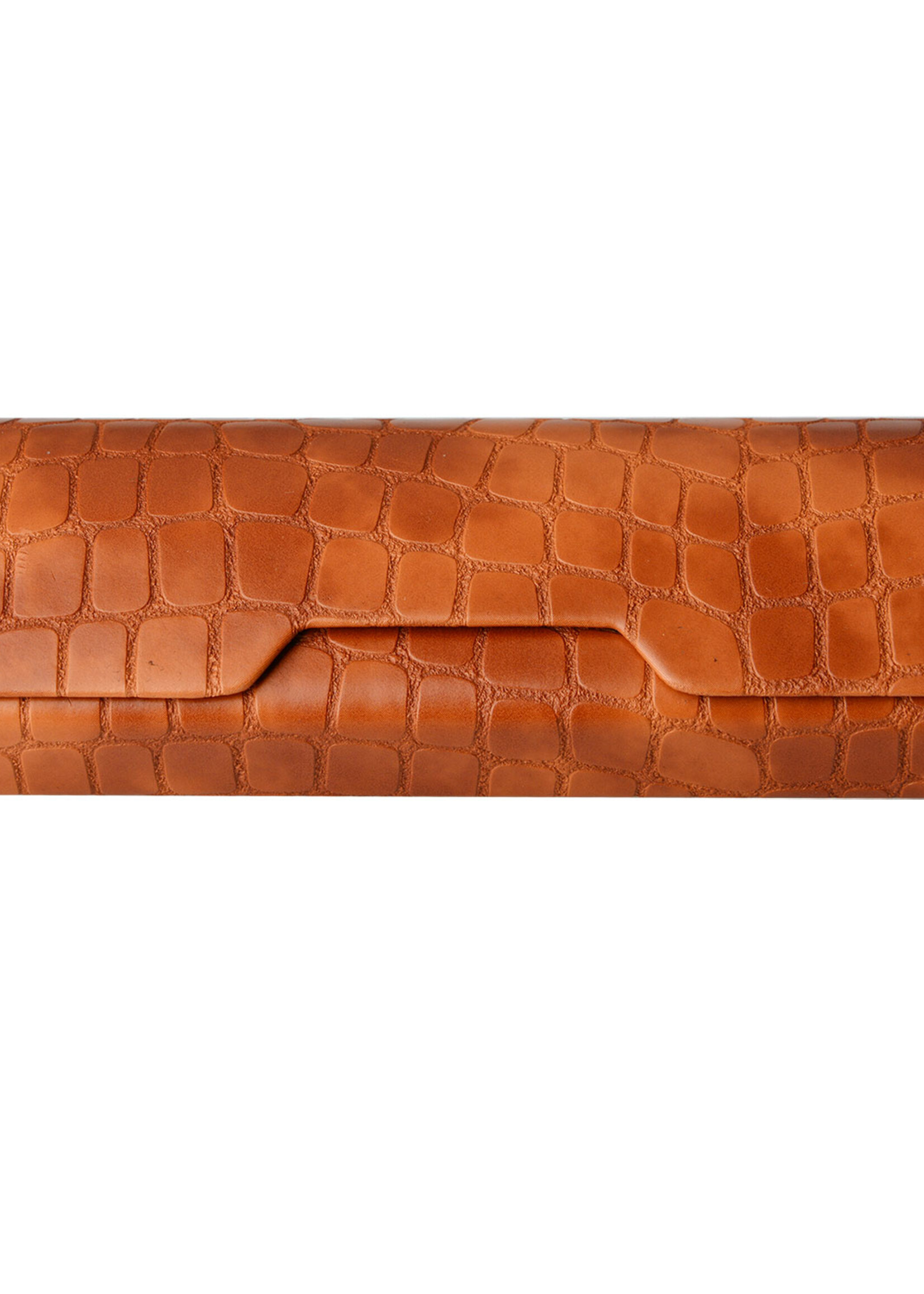 Clayre & Eef Étui à lunettes 16*7 cm orange MLGB0008O