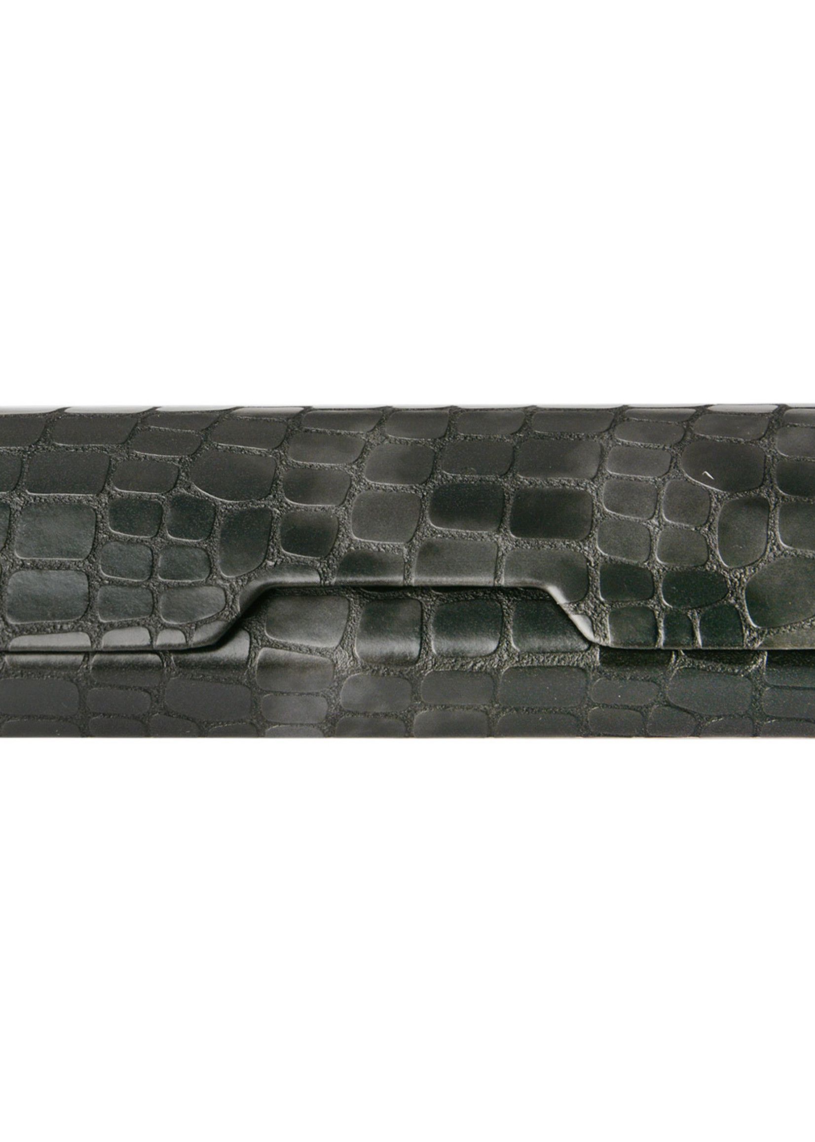 Clayre & Eef Brillenetui 16*7 cm zwart MLGB0008Z