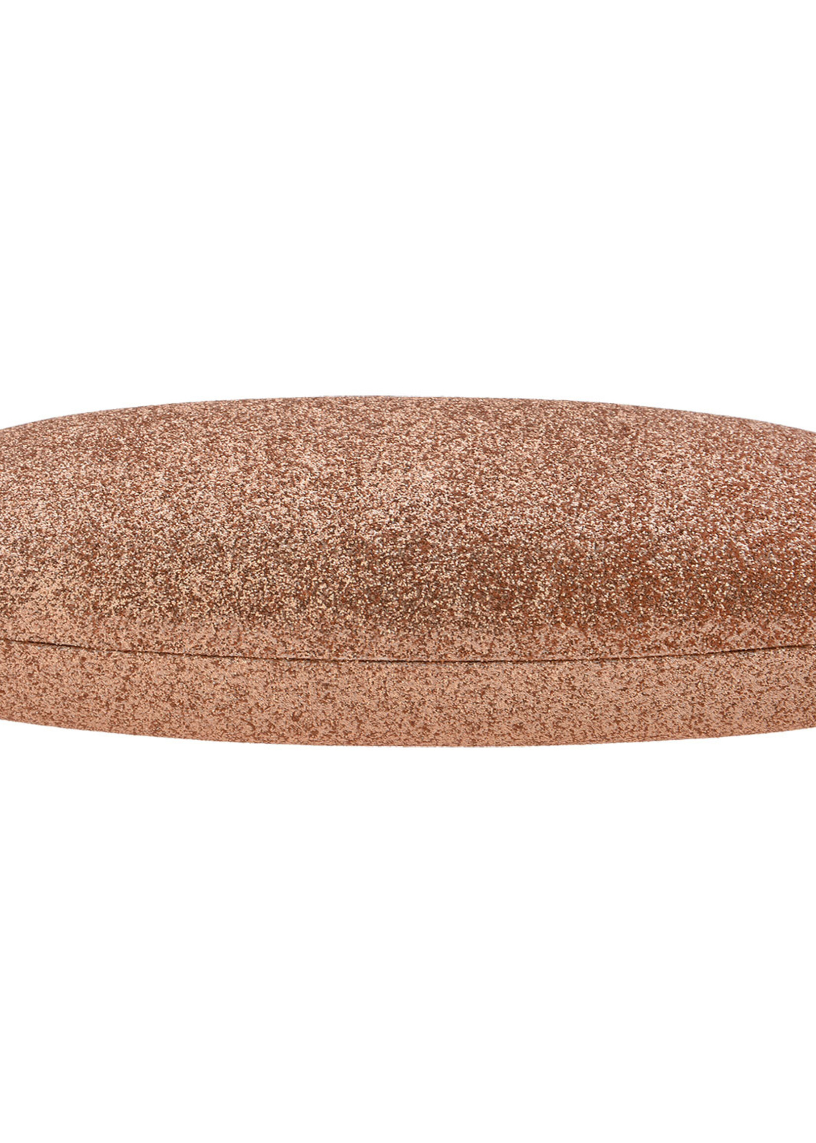 Clayre & Eef Brillenetui 16*7 cm goudkleurig MLGB0009GO