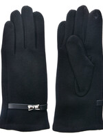 Clayre & Eef Handschoenen 8*24 cm zwart MLGL0043