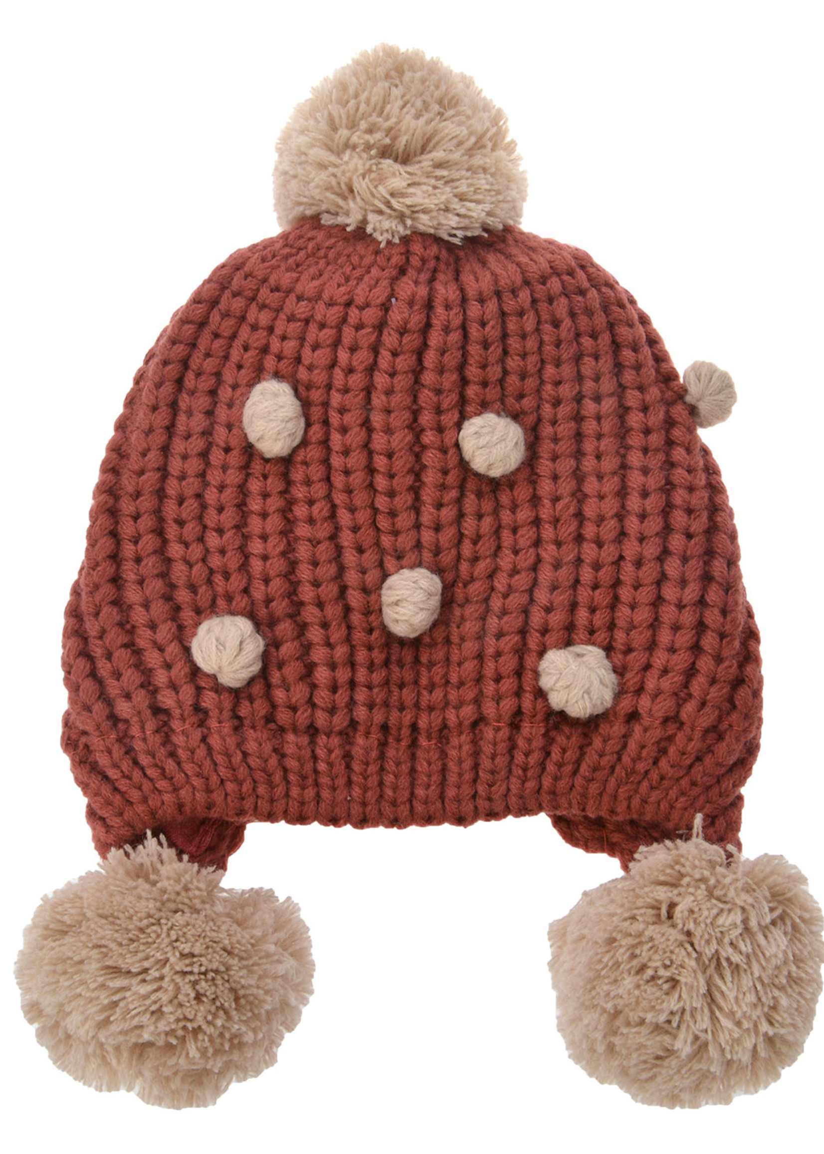 Clayre & Eef Bonnet enfant bordeaux MLLLHA0011BU