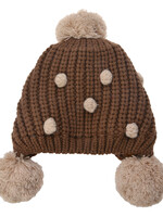 Clayre & Eef Bonnet enfant brun MLLLHA0011CH