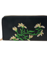 Clayre & Eef Portemonnee 16*10 cm zwart MLPU0261