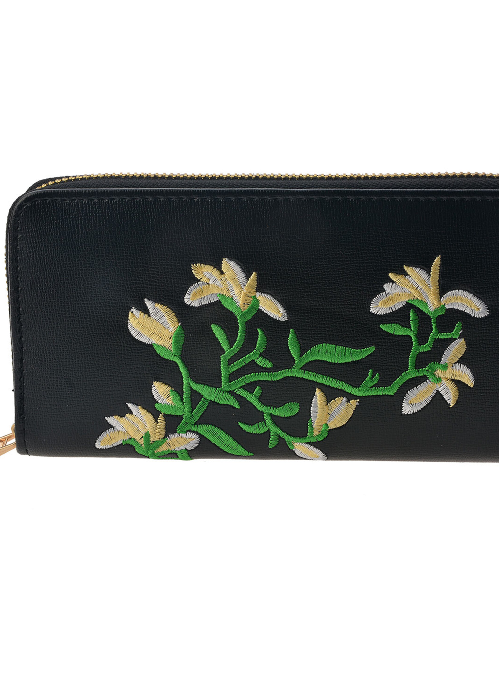 Clayre & Eef Porte-monnaie 16*10 cm noir MLPU0261