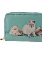 Clayre & Eef Porte-monnaie 9*14 cm vert MLPU0310