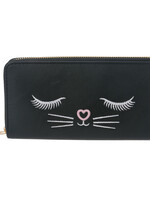 Clayre & Eef Porte-monnaie 19*10 cm noir MLPU0324