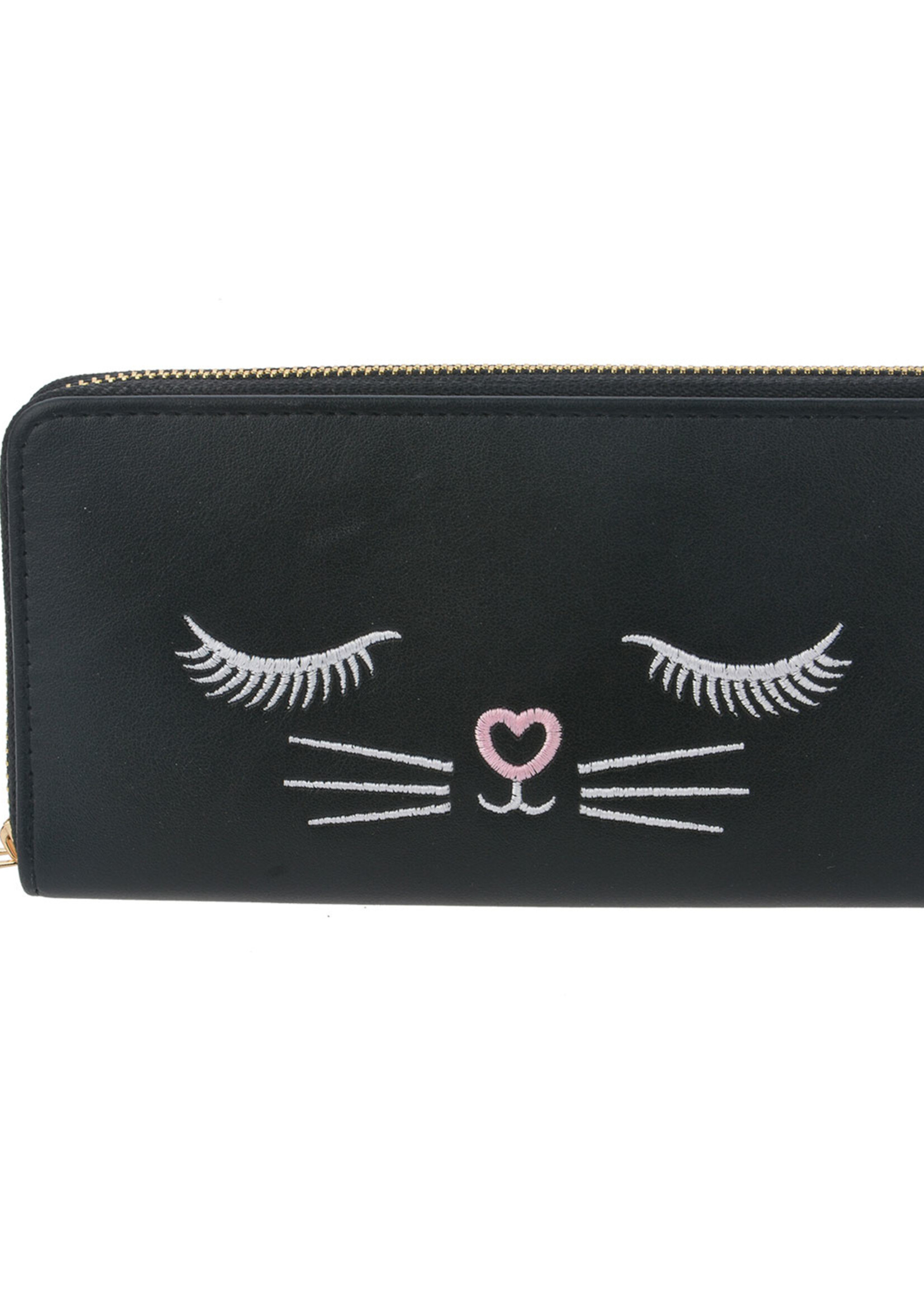 Clayre & Eef Porte-monnaie 19*10 cm noir MLPU0324