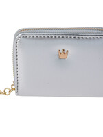 Clayre & Eef Porte-monnaie 12*9 cm couleur argentée MLPU0326ZI