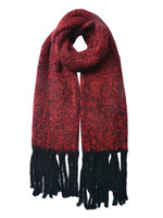 Clayre & Eef Sjaal 50*180 cm bordeaux MLSC0338BU