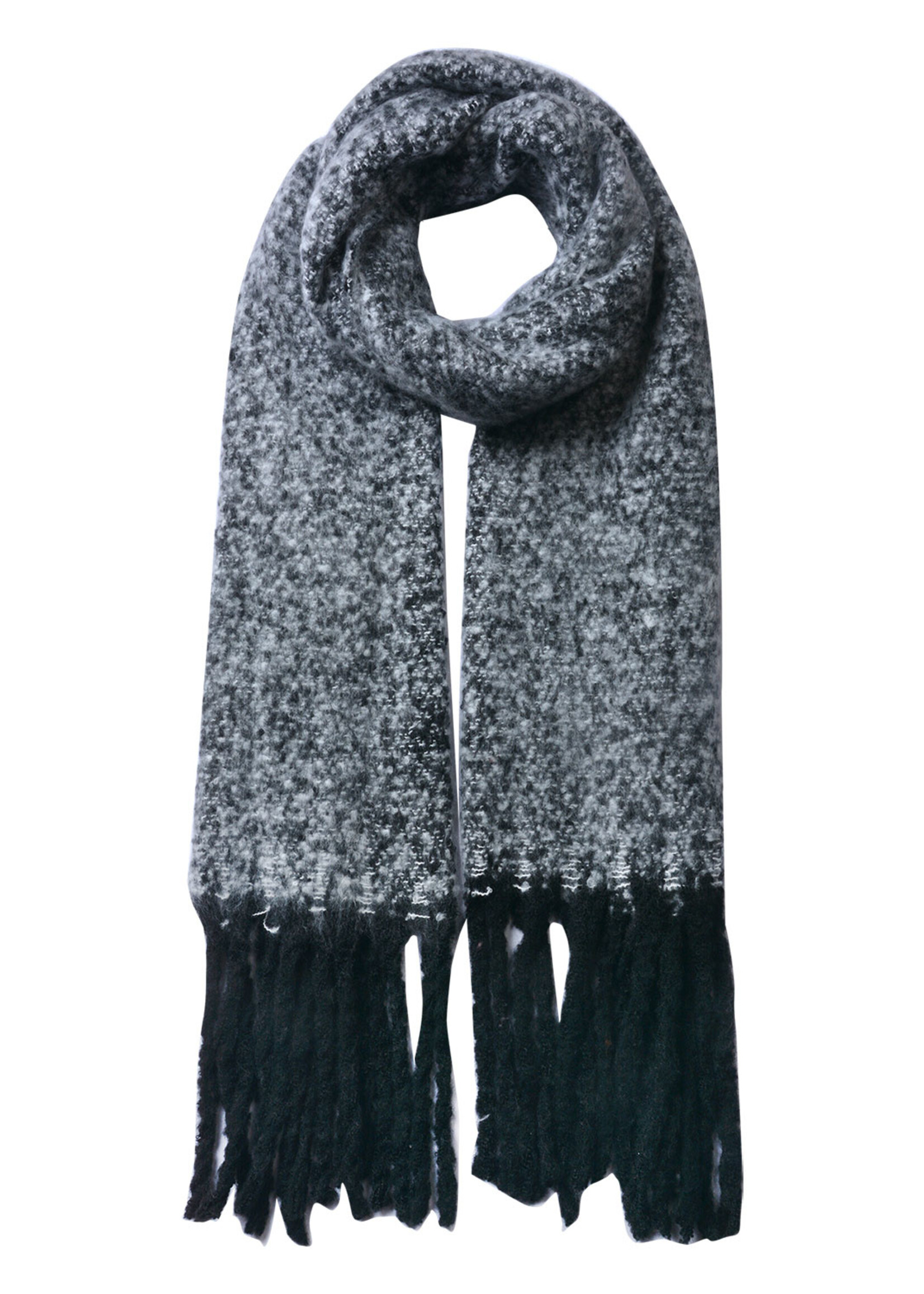 Clayre & Eef Écharpe 50*180 cm gris MLSC0338G