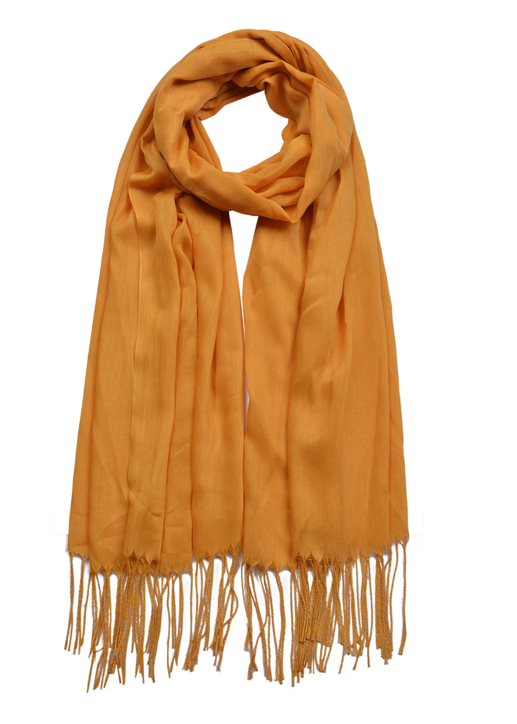 Clayre & Eef Sjaal 70*170 cm geel MLSC0421Y