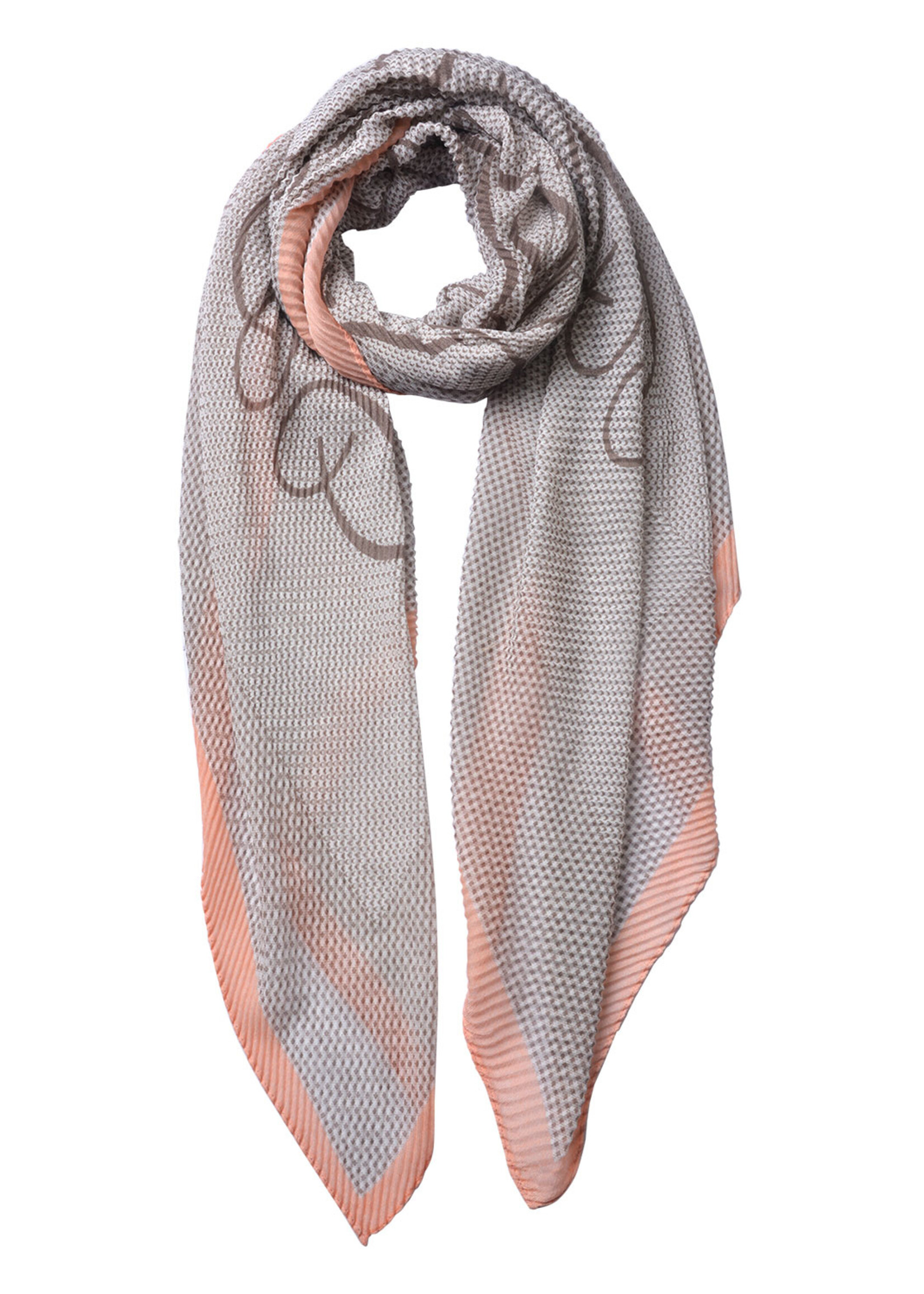 Clayre & Eef Écharpe 90*200 cm rose MLSC0438P