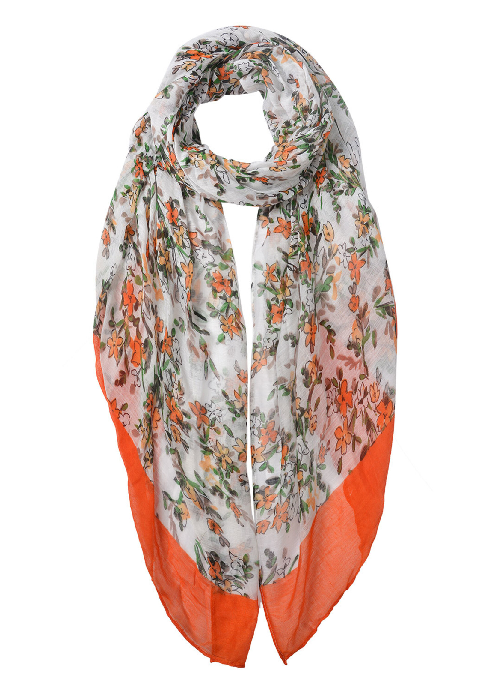 Clayre & Eef Sjaal 80*180 cm oranje MLSC0460O