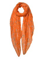 Clayre & Eef Écharpe 80*180 cm jaune MLSC0462Y