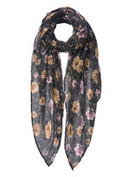 Clayre & Eef Sjaal 80*180 cm zwart MLSC0474Z