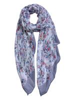 Clayre & Eef Écharpe 80*180 cm gris MLSC0477G