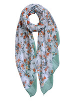 Clayre & Eef Écharpe 80*180 cm vert MLSC0477GR