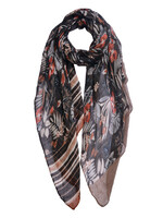 Clayre & Eef Écharpe 80*180 cm rose MLSC0481P