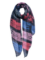 Clayre & Eef Écharpe 80*180 cm gris MLSC0482G