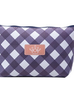 Clayre & Eef Toilettas 21*12 cm blauw/wit MLTT0048