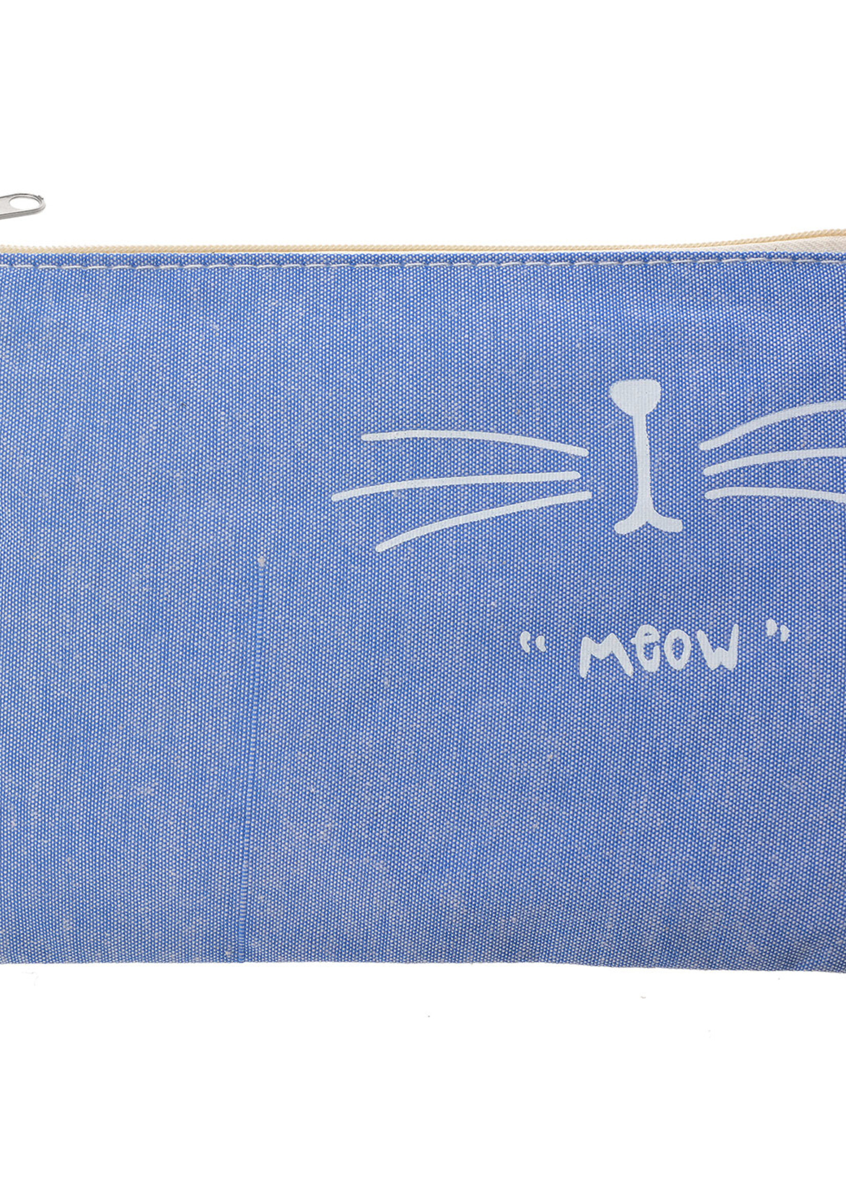 Clayre & Eef Toilettas blauw 19*14 cm MLTT0093