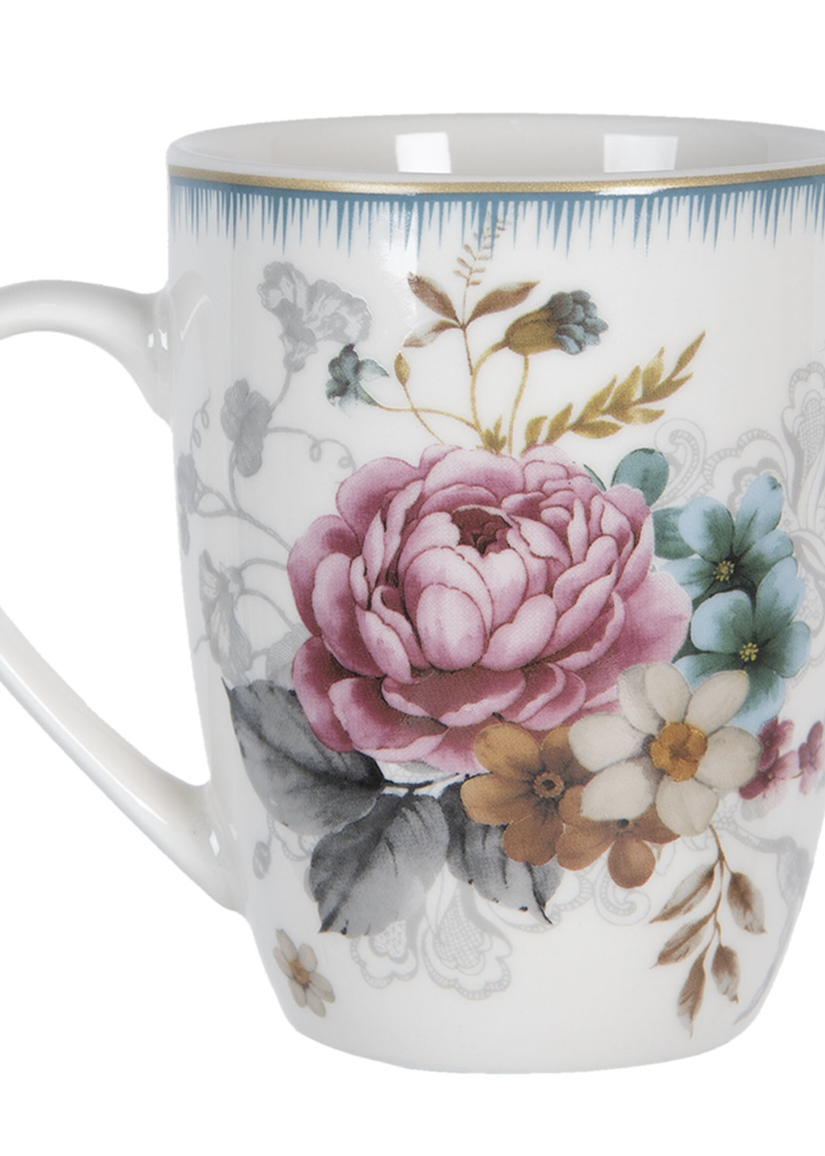 Clayre & Eef Mug 12*8*10 cm / 360 ml PIRMU