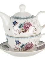 Clayre & Eef Tea for one  Ø16*15*15 cm / 460 ml PIRTEFO