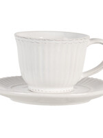 Clayre & Eef Tasse et soucoupe Ø 15*8 cm / 150 ml PLKS